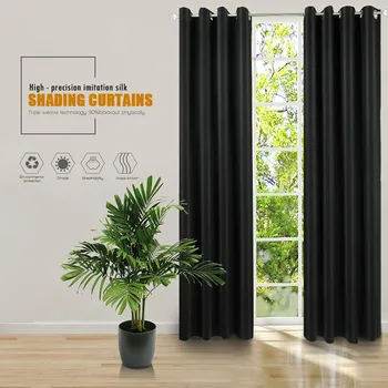 

Modern Style High-grade Blackout Insulation Lurtains for Living Room Bedroom Solid Color High Blackout Window Curtains