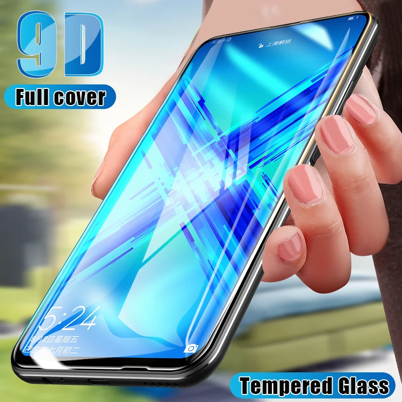 

9D Full Cover Tempered Glass For Huawei Honor 8X 7A 9 10 Lite 20 Pro Screen Protector For Huawei P Smart Nova 2i 3i 3 3E Glass