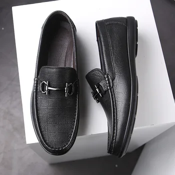 

High-grade Casual Leather Shoes Breathable High Quality Men Shoes Brown And Black Shoes Men Meias 122402