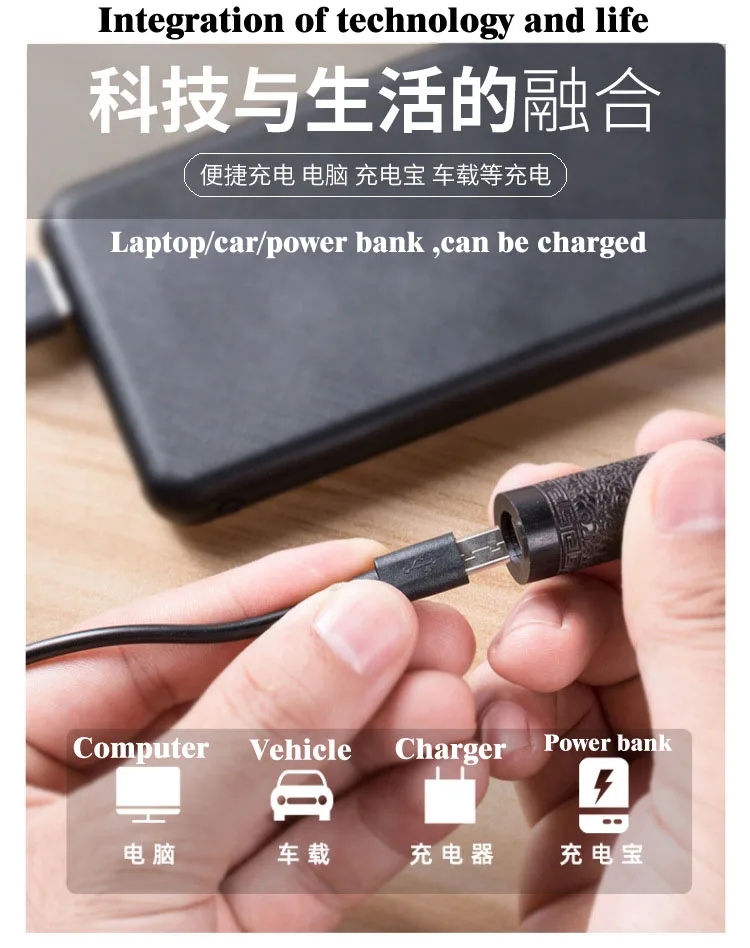 Индукционная зажигалка USB перезаряжаемая Зажигалка из сандалового дерева