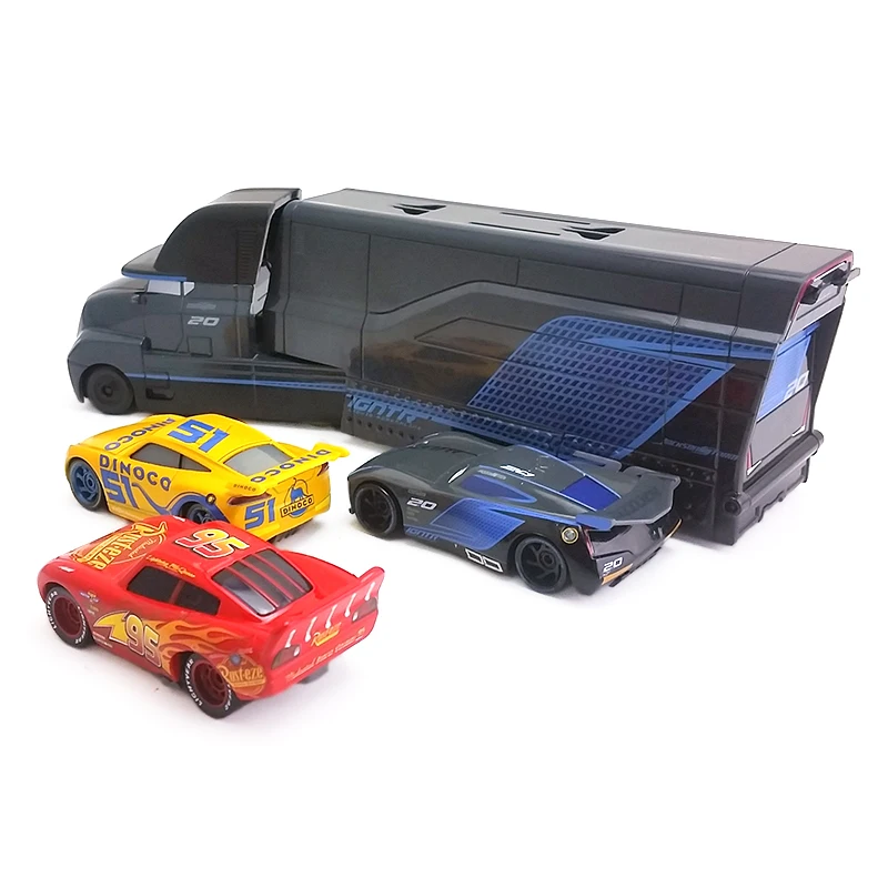 Disney Pixar Cars 3 Jackson Storm& Hauler& McQueen& Cruz Ramirez 1:55 литая под давлением игрушечная машина из сплава модель Свободный подарок