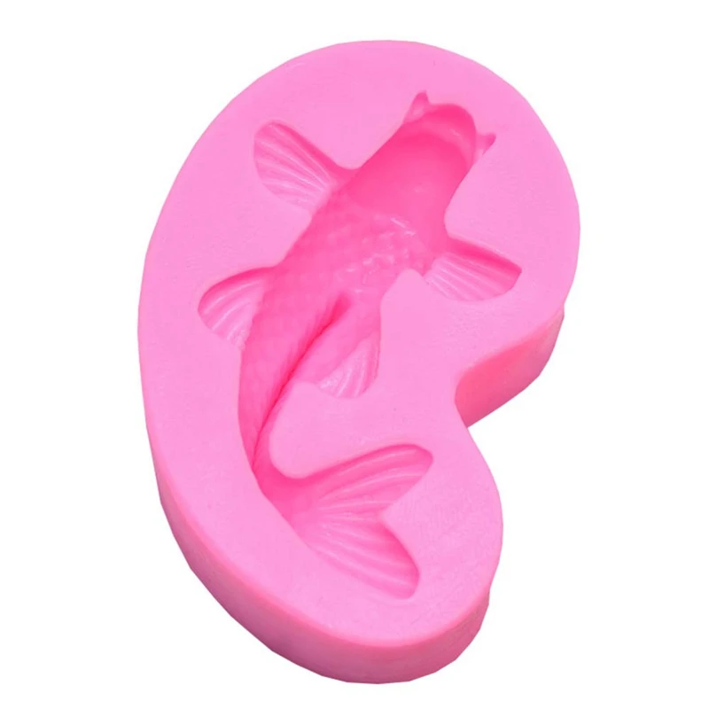 DIY 3D Koi рыба карп плесень пластик желе ручной работы Sugarcraft плесень торт пудинг шоколадная форма выпечки инструмент посуда