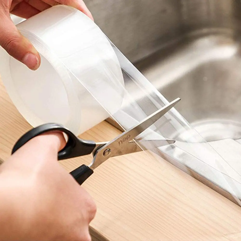 

Kitchen Sink Waterproof Sticker Bathroom Waterproof Moldproof Tape Sink Bathtub Seal Tape Self-adhesive Waterproof Adhesive Nano
