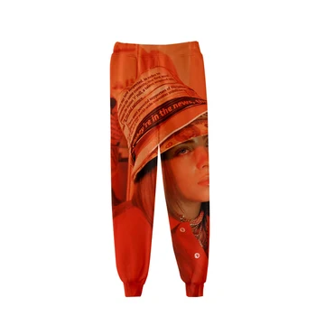 

Casual Billie Eilish3D popular trousers men and women fashion new autumn winter 3D boys and girls comfortable golden sweatpants