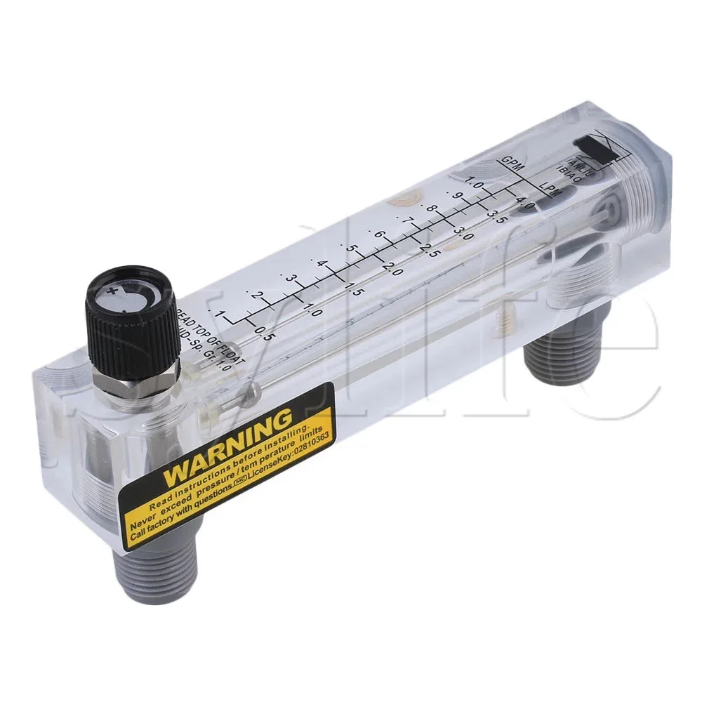 LZM-15T Adjustable Panel Type Flowmeter Flow Meter for Liquid 0.5-4LPM