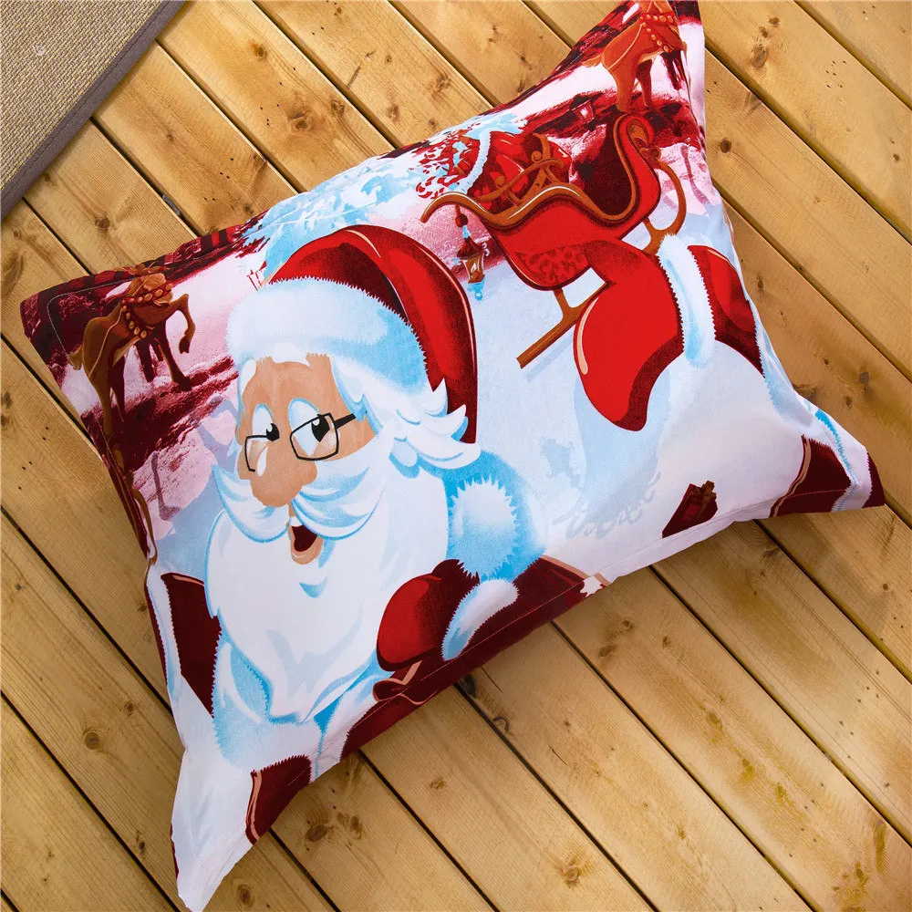 Комплект постельного белья Merry Christmas с 3D рисунком праздничные подарки