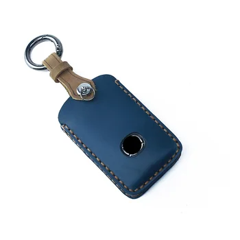 

Handmade Genuine Leather Car Car Key Cover key Case For Mazda 3 Alexa CX4 CX5 CX8 2019 2020 3Button Smart Remote Car Key