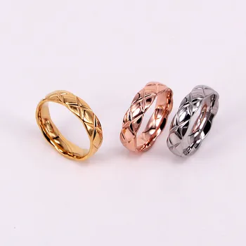 

2.2 MM Ring for Women and Men Silver/Rose Gold Color Stainless Steel Wedding Ring 1mm Width Exquisite Ring KK038