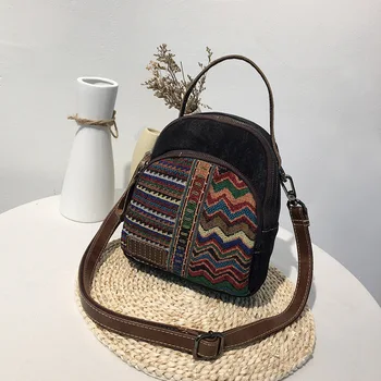 

New Canvas Fashion mini mobile phone bag Crossbody Shoulder Bags Girls Zipper Phone Bag Casual Women Small Coin Purse Handbag