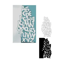 YaMinSanNiO A-Z Letter Die 26 алфавитов Wordart граница металлические режущие штампы для DIY скрапбукинга ремесло карты штамп для теснения с вырезами Новинка