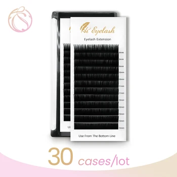 

30 Cases 12Lines /Tray Natural individual Eyelash Extension Custom Your Logo Eyelash Extension Classical Eyelash Extension