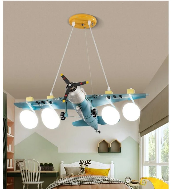 Lámpara con Ventilador de Techo Avión Niño 500cm - Learoy LED