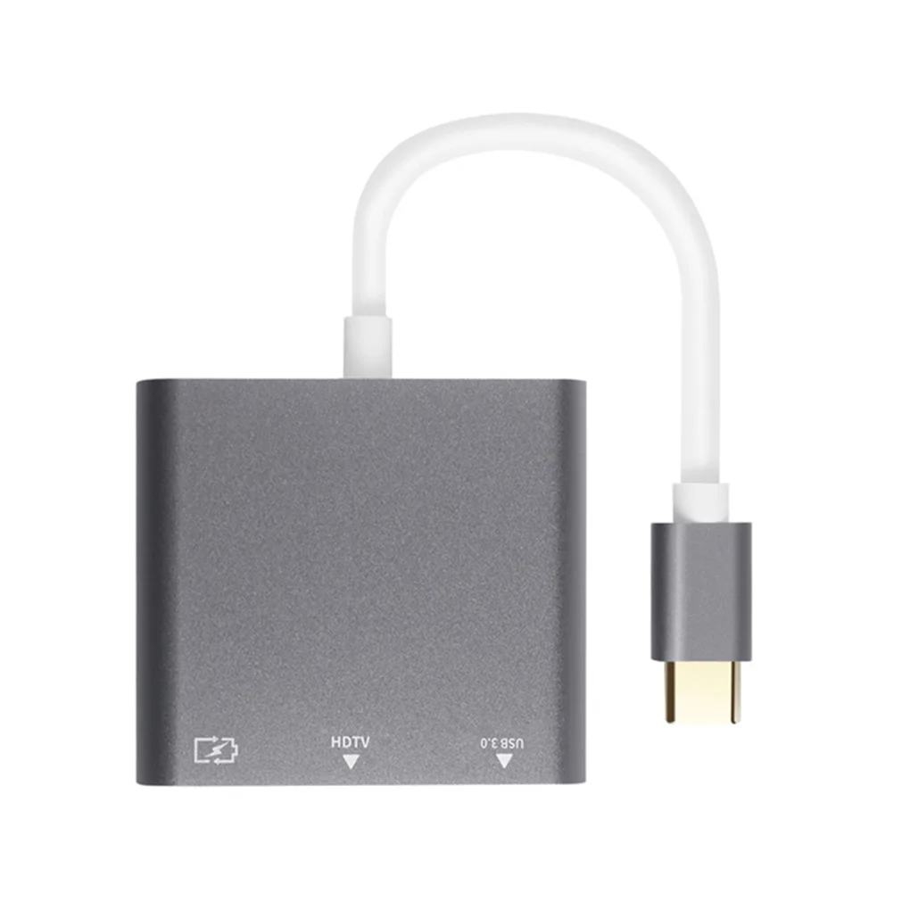  4K USBC 3.1 Hub Converter USB C Type To USB 3.0/HDMI/TypeC Female Charger AV Adapter for Macbook/Ma