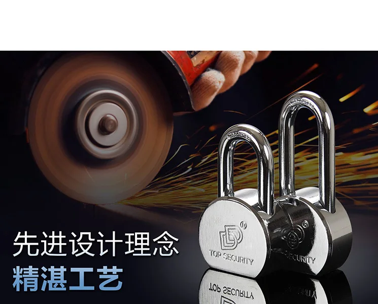 Manufacturers Direct Selling Extra-large Faux Stainless Steel Padlock heng kai suo Cylindrical Lock Anti-Theft-Shaped Padlock Le