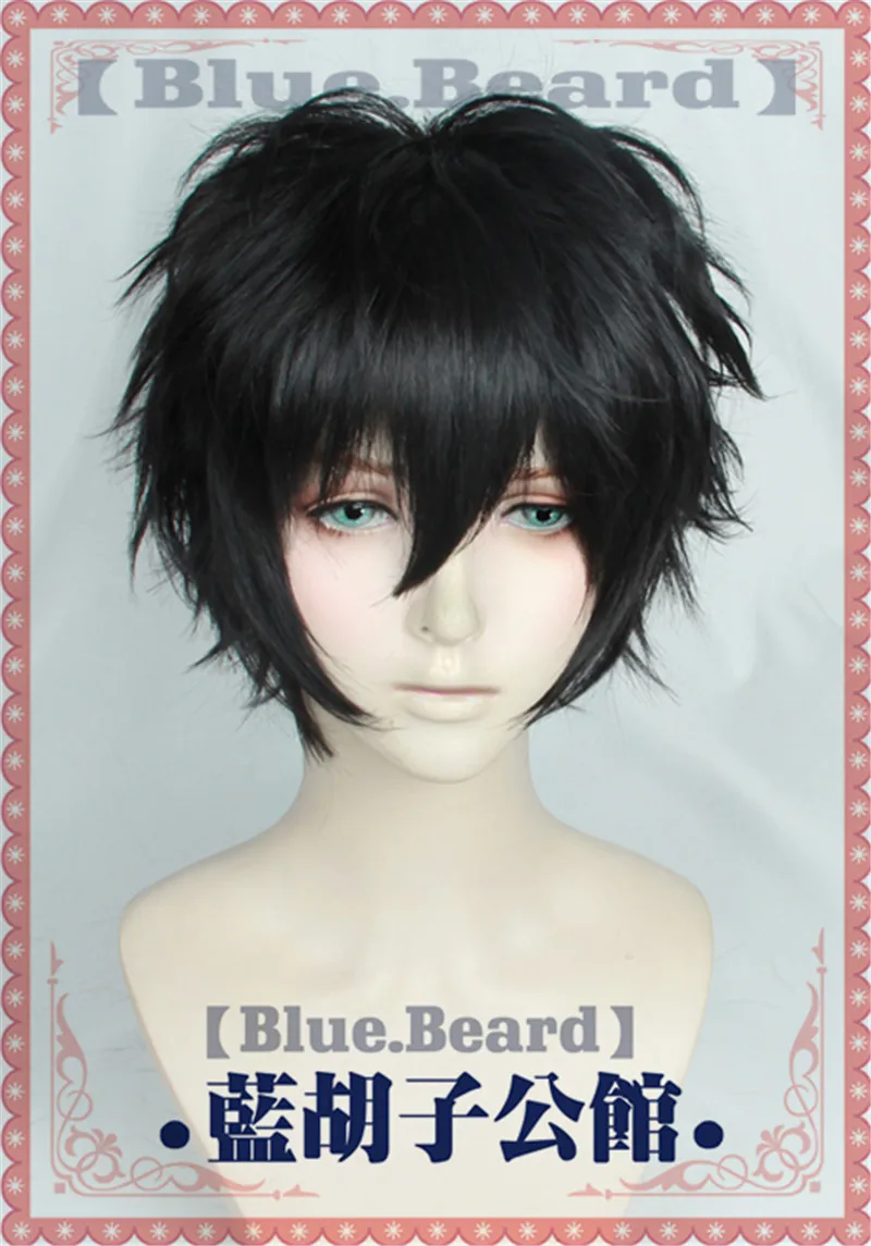 

Game P5 Persona 5 Akira Kurusu JOKER Cosplay Wig Role Play Concert Party Natural Black Hair Curly Hair Synthetic Hair +Cap