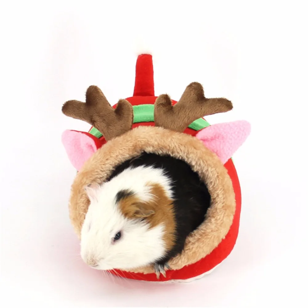 Small Cage Cute Guinea Pig Bed Winter Animal Hamster Hedgehog Sleeping House S/L 