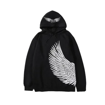 

Fashion Minimalist Sweatshirt Hooded Women Printed Crewneck Sweatshirts Casual Long Sleeve Streetwear Girl Felpe Coats JJ60HD