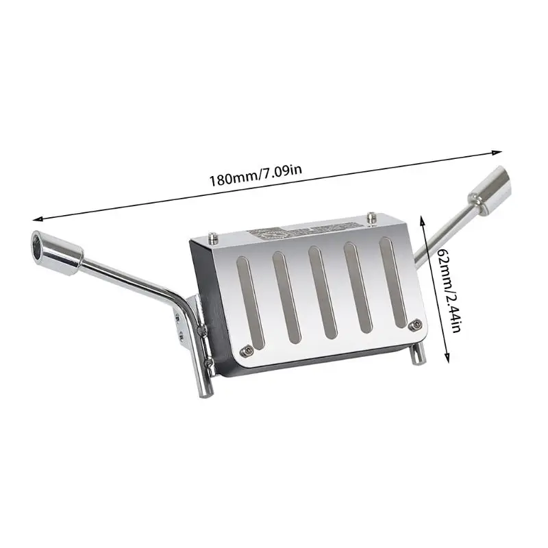 Металлическая выхлопная труба топливного бака для 1/10 Rc Гусеничный грузовик K5