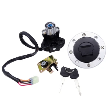 

Motorcycle Lock Set Ignition Switch Fuel Gas Cap Seat Lock 2 Keys for Suzuki TL1000R TL1000S GSX600 GSX750 GSX1200 GSXR600