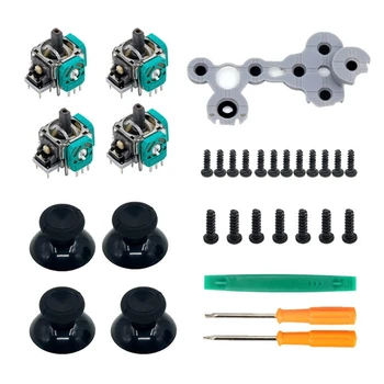 

Replacement Repair Kit for One Controller(4X 3D Analog Sensor Module & ThumbStick, 2 x Rubber Button D Pads, T8 T6 Screw an