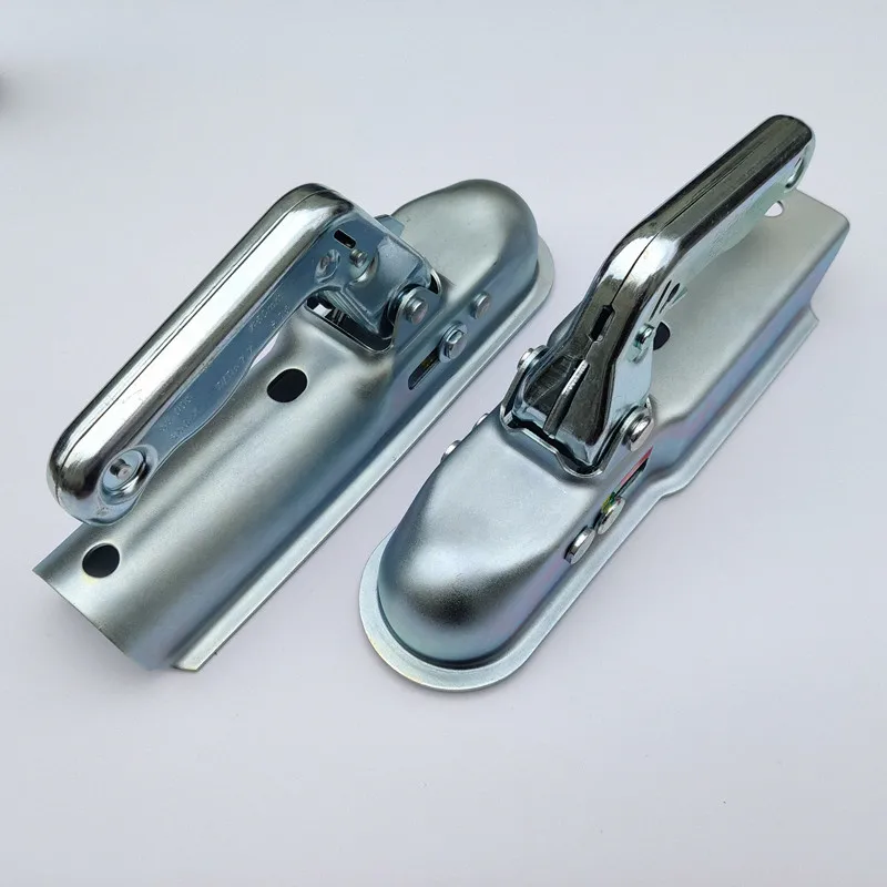 E24 Approved European Style Pressed Steel Trailer Hitch Coupling 50mm 60mm Draw Bar 800kg RV Parts Camper Caravan Accessories