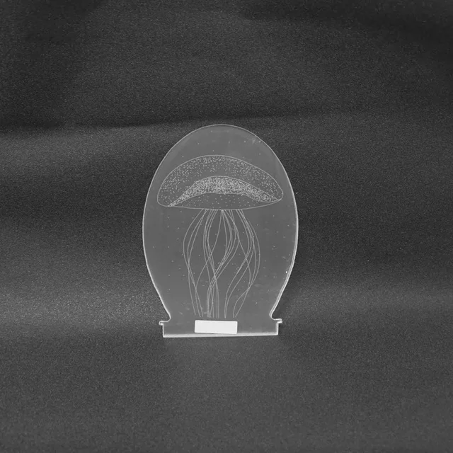 Креативная Светодиодная лампа Светодиодный Ночник световая доска Новинка Иллюзия ночник абажур 3D иллюзия настольная лампа для света акриловый лист - Цвет корпуса: Jellyfish
