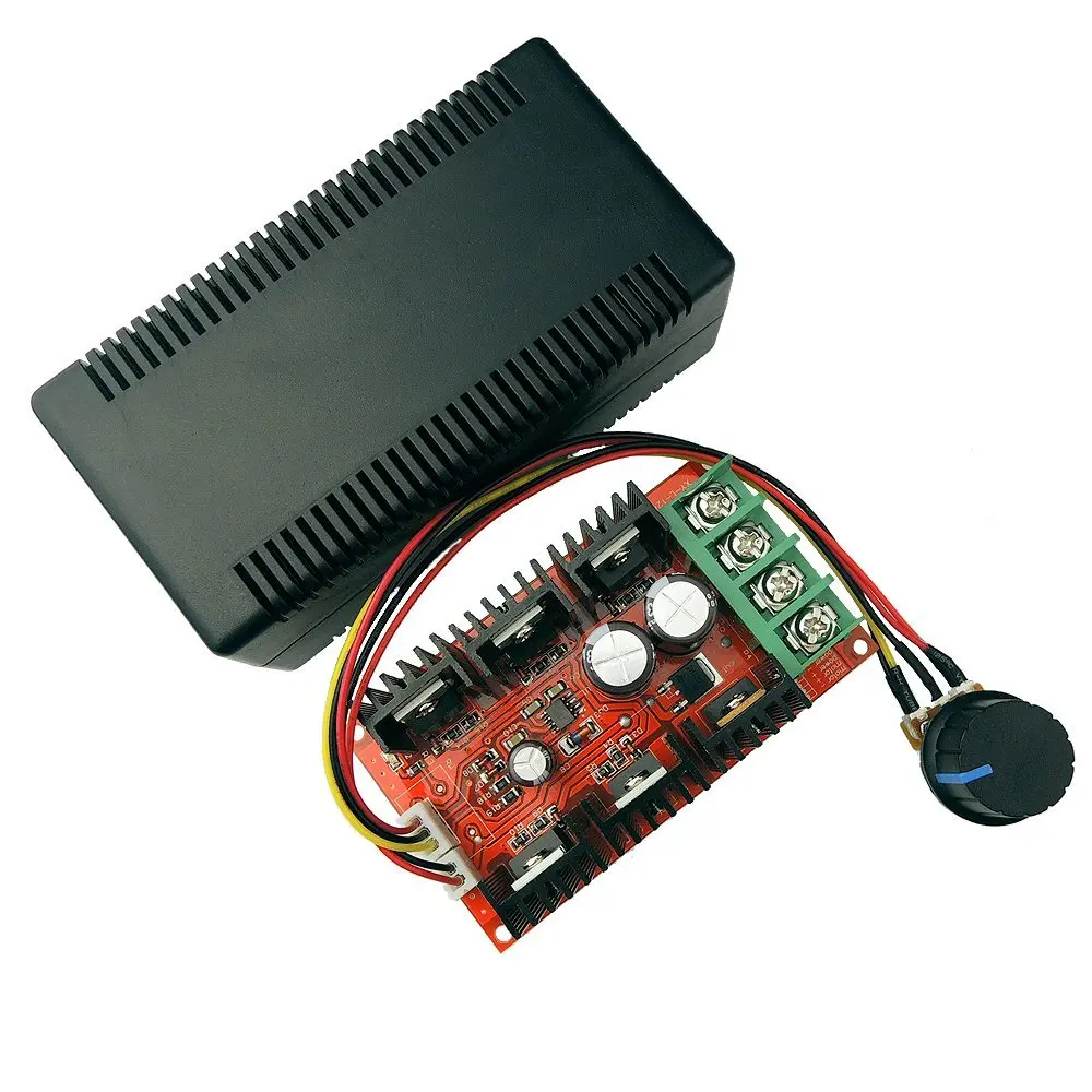 2000W 40A контроллер скорости двигателя постоянного тока DC 12V 24V PWM HHO RC автомобильный вентилятор регулятор скорости регулируемый регулятор мощности мягкий пусковой переключатель