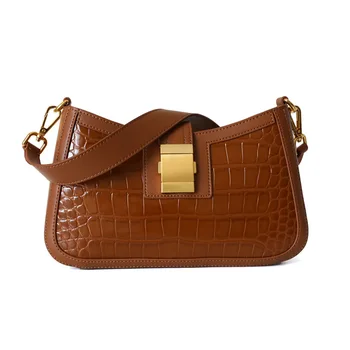 

new small crowd design latch grinding square with single shoulder oblique carrier cow skin tidal bag lykj-yx