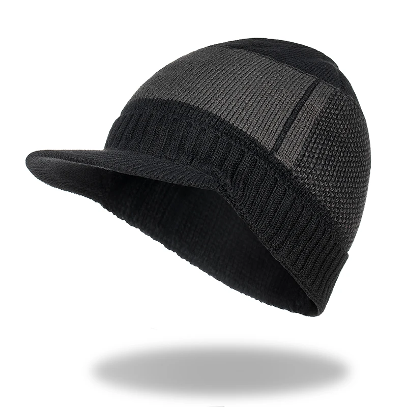 Зимняя вязаная шапка бини для мужчин Beany Skullies Beanies Зимние шапки для мужчин и женщин шапки Gorras Bonnet маска брендовые шапки - Цвет: 6