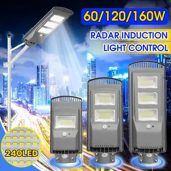 

60W 120W 160W LED Solar Street Light PIR Motion Sensor 2835SMD Outdoor Lighting for Villas and Garden Yard Wall Lamp