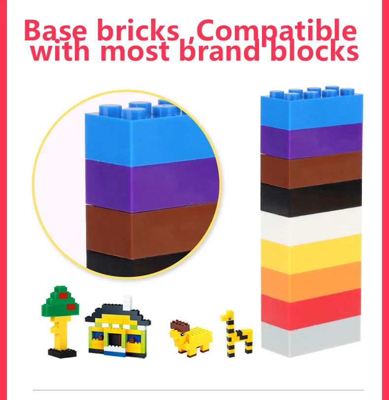1000 2000 3000pcs DIY Blocks Mini Building Blocks City colorful Creative Bricks Educational Kids Toys Assembling Bricks