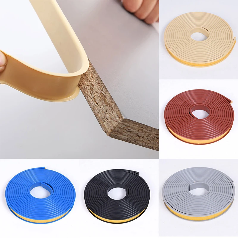 Details about   Silicone U-shaped Self-adhesive Edge Banding Seal Strip Tape Rubber Cabinet edge 