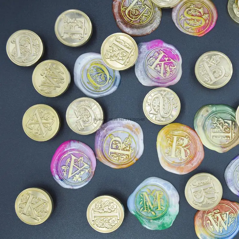 Retro Wax Stamp 26 Letter A-z Alphabet Initial Sealing Wax Seal Stamp Ancient Seal Post Decorative Clear Stamps Hobby Tools Sets