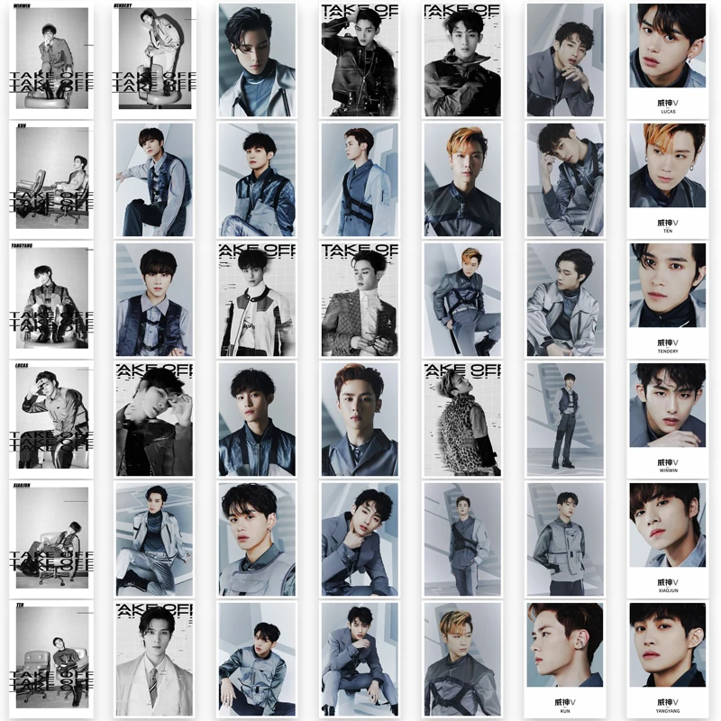 Kpop NCT WAYV снимать Polaroid ЛОМО карта с фотографией альбом коллективных карты Winwin десять Hendery HD Фотокарта 40 шт./компл