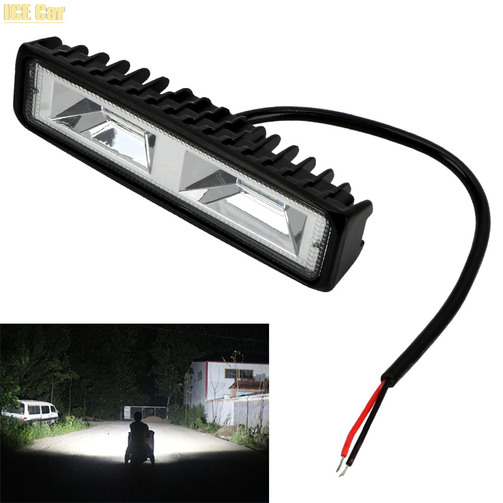 

LED Headlights 12 24V For Auto Motorcycle Truck Boat Tractor Trailer Offroad Working Light 18W/48W LED Work Light Spotlight