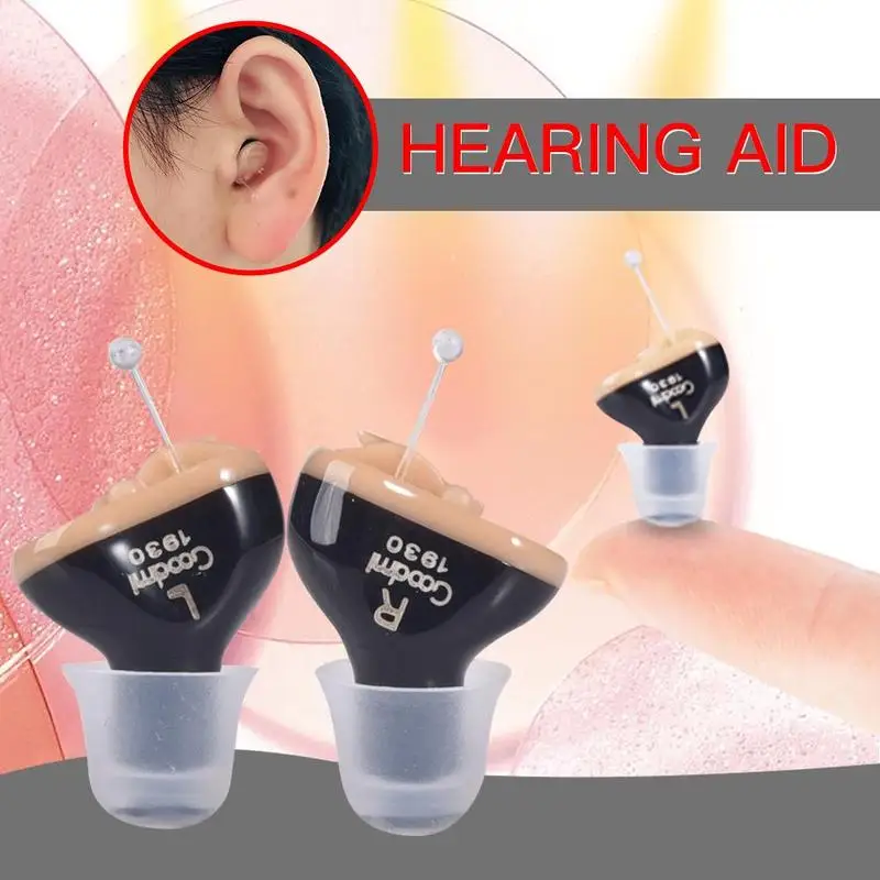 Mini CIC Digital Hearing Aids 6 Channels 12 Bands Tuneable Sound Amplifier Portable Invisible Hearing Aid