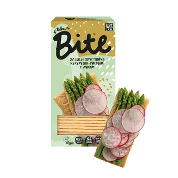 

Corn rice bread bite with onion, 8 PCs/150g bytes
