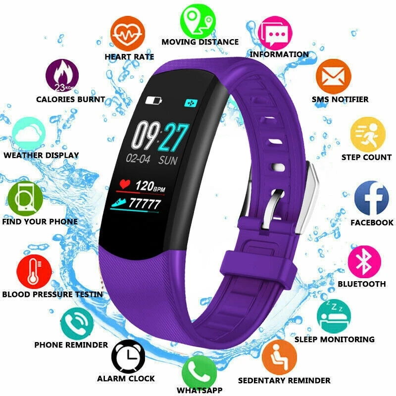 PYMH C5 Smart Watch Sports Bracelet Fitness Activity Heart Rate Tracker Blood Pressure Calories Bluetooth4.0