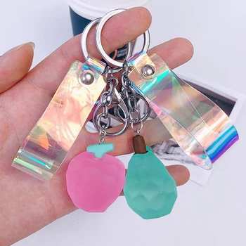 

Women Key Chains Cute Fruit Key Chain Purse Pendant Bag Charm for Keys Ring Creative Gift Women Trinket Bag Accessories