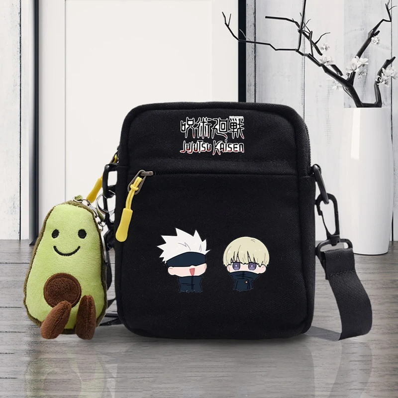 Anime Cartoon Spell Back To War Women Shoulder Bag Fashion Tote Outdoor Bag Canvas Handbag Zipper Messenger Bags Sac Main Femme