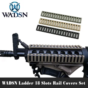 

WADSN Tactiacl 4pcs 18-Slot Picatinny Ladder Rail Cover Panel Softair Handguard Protector Resistant Rail Cover Hunting Accessory