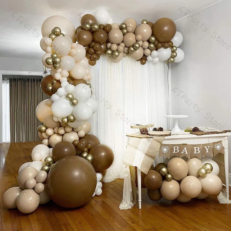 

149pcs Doubled Cream Peach Balloons Garland Kit Wedding Decoration Chrome Gold Balloon Arch Birthday Party Baby Shower Decor