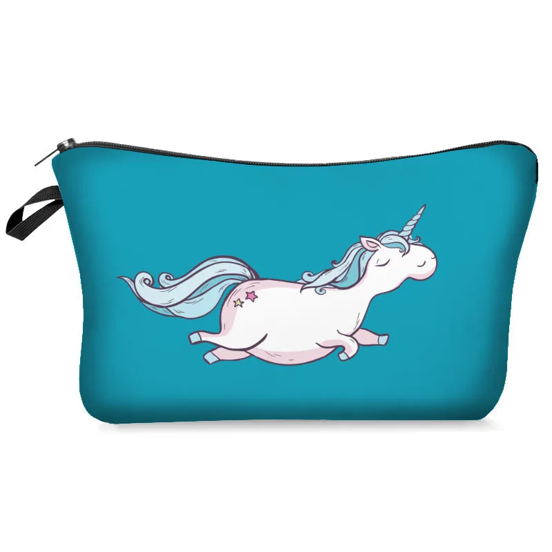 

Mini 3D Printing Unicorn Cosmetic Bag Travel Toiletry Storage Bag Beauty Makeup Bag Cosmetic Bag Organizer Hot Sale