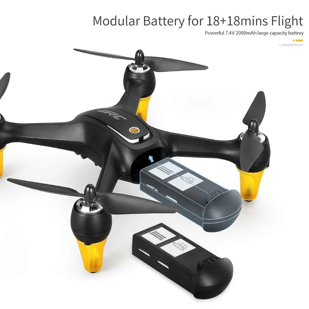 Квадрокоптер JJRC GPS FPV Дроны с камерой 1080P HD вращение на 90 ° бесщеточный двигатель