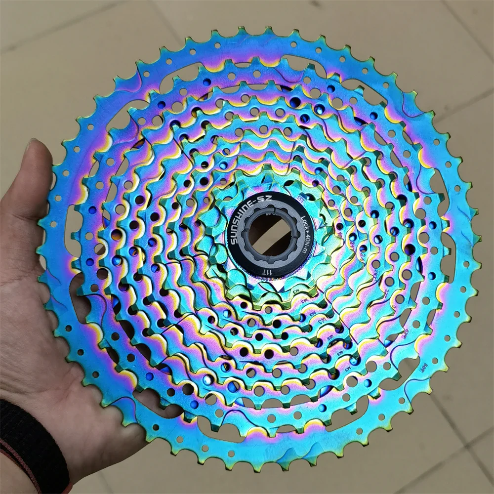 Colorful MTB Cassette 11/12 Speed 11-50T Bike Freewheel Rainbow Bicycle Sprocket for SHIMANO/XD 12 Speed