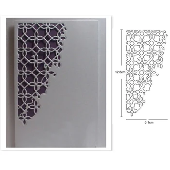 

Lace Link Corner Frame Metal Cutting Dies Stencils dies for DIY Scrapbooking Decorative Embossing Papers Cards Making craft dies