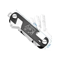 Sleek Key Organizer for Men - Stylish Business Accessory & Gift Item (Black)