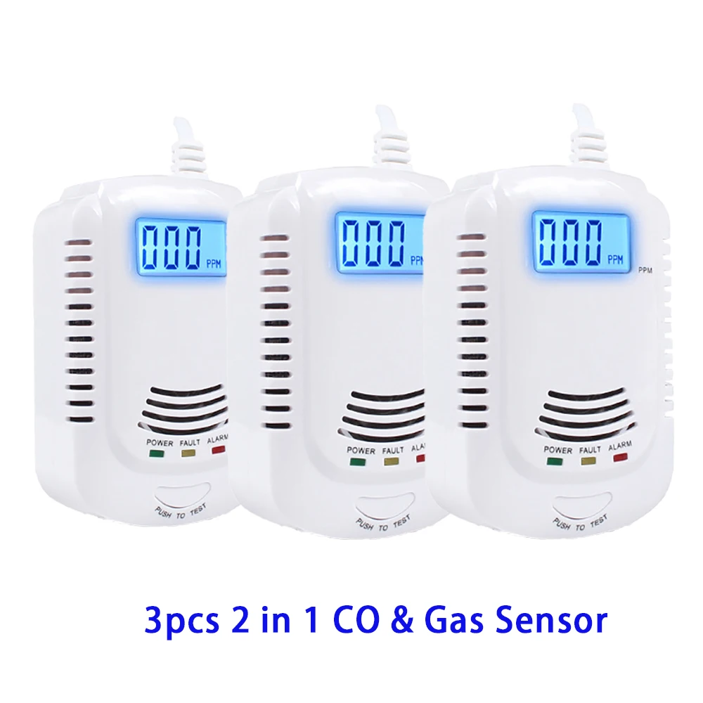Carbon Monoxide Detector Gas Detection,CO Detector Alarm LCD Portable Security 
