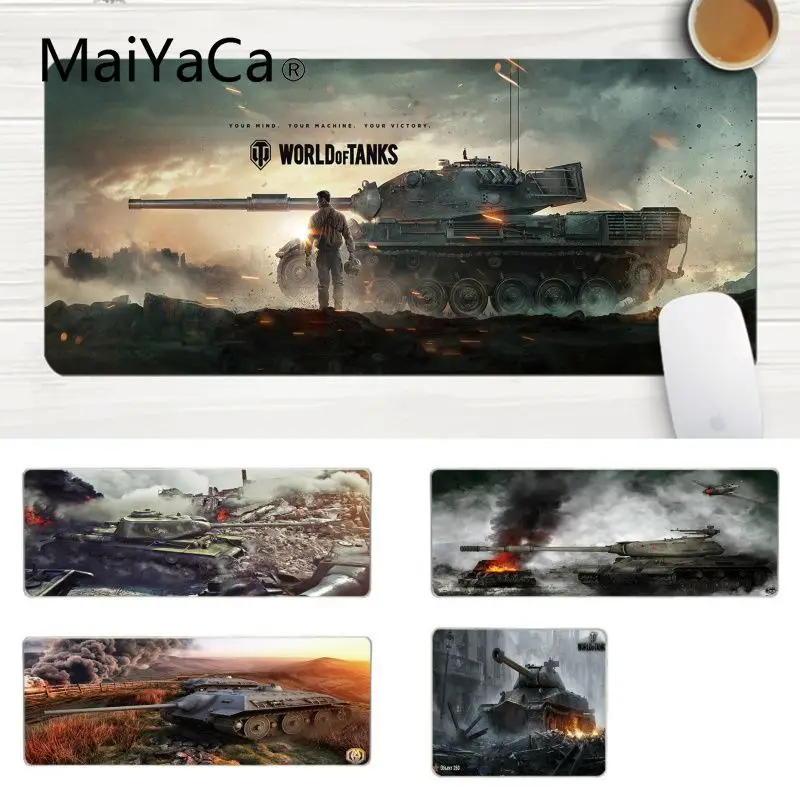 

MaiYaCa Your Own Mats Gaming World of Tank Unique Desktop Pad Game Mousepad Laptop Gaming Lockedge Mice Mousepad