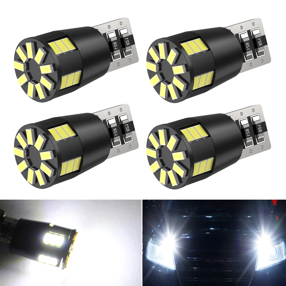 4x T10 W5W CANBUS Светодиодная Лампочка 168 194 автомобильный внутренний парковочный